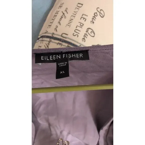 Eileen Fisher Purple Silk Ombre Cardigan – Size XL - Picture 3 of 3